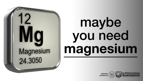 maybe you need magnesium