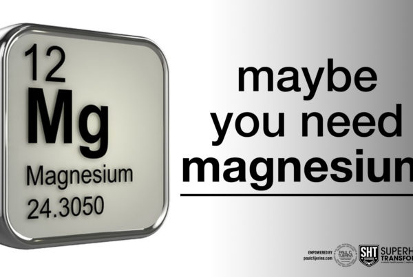 maybe you need magnesium